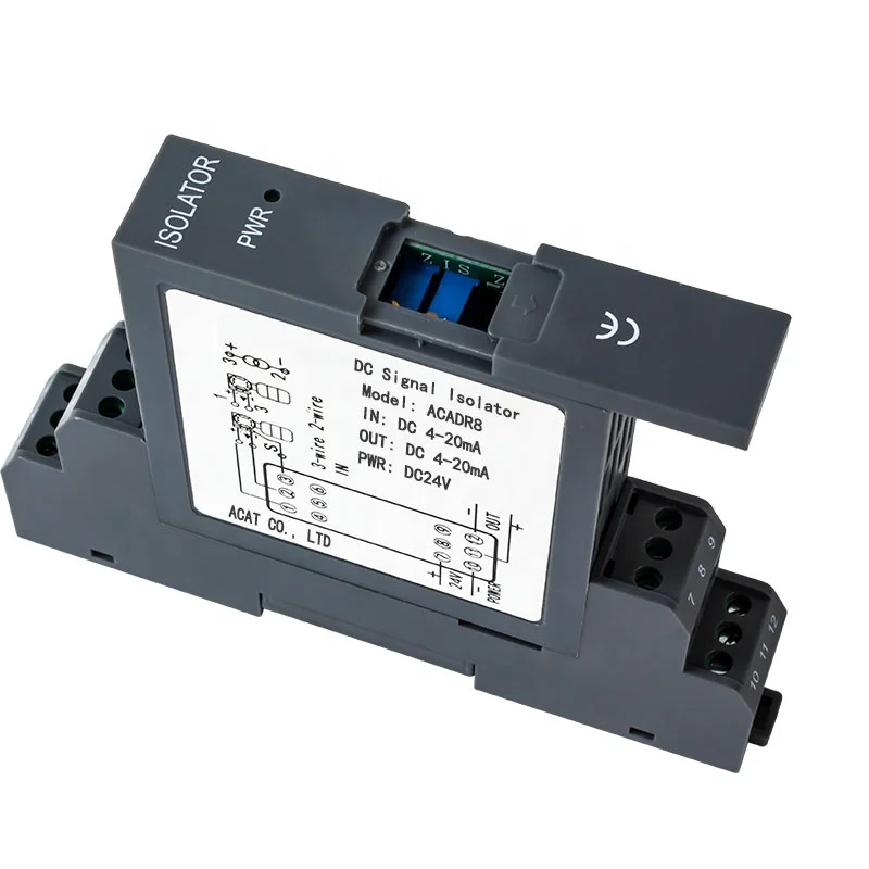 pluggable signal isolator 1 in 2 out 4-20ma analog signal isolated transmitter active signal isolator converters splitter