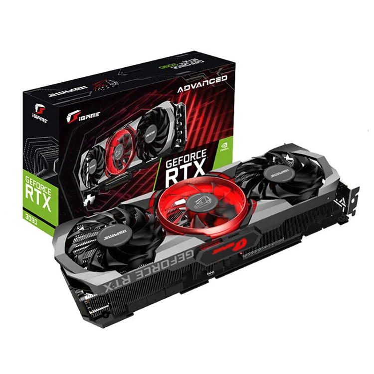 Оригинальная новая видеокарта RTX 3090 цветная видеокарта iGame GeForce RTX 3090 Advanced OC 24G 8K игровая компьютерная видеокарта