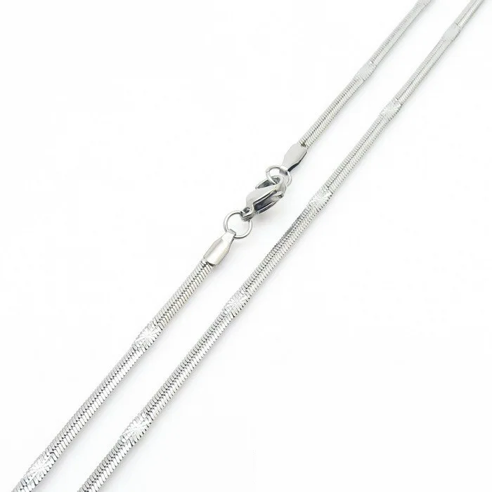 Trendy Fashion 316L Stainless Steel Snake Chain Necklace With Pearl Inspired by Joker 2.2mm Basic Chain With Titanium Main Stone