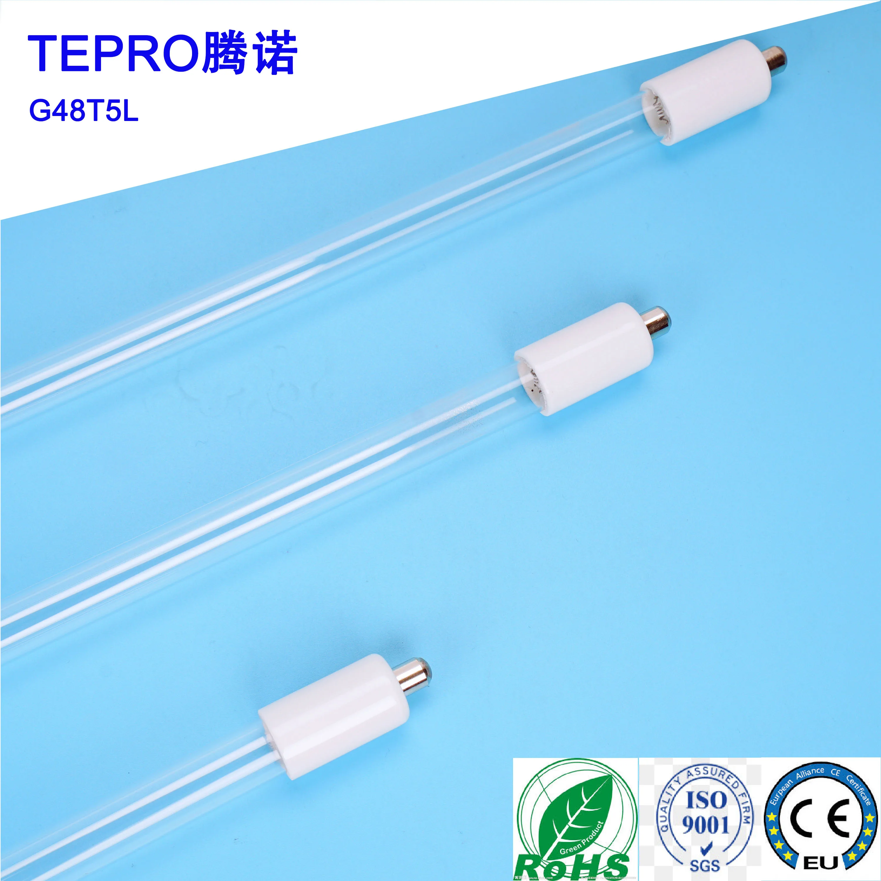 G48T5L Single Pin Uvc 254 Disinfection Uvc Tube Lamps Germicid Killing Light Uv Bactericidal Lamps For Water Treatment