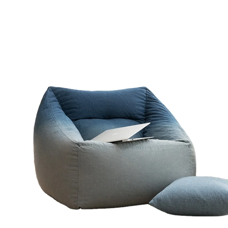 Colorful Outdoor Waterproof Float Beanbag Chair Double Seat Big Bean Lounge Furniture Modern Living Room Sofa Lazy Sofa Fabric