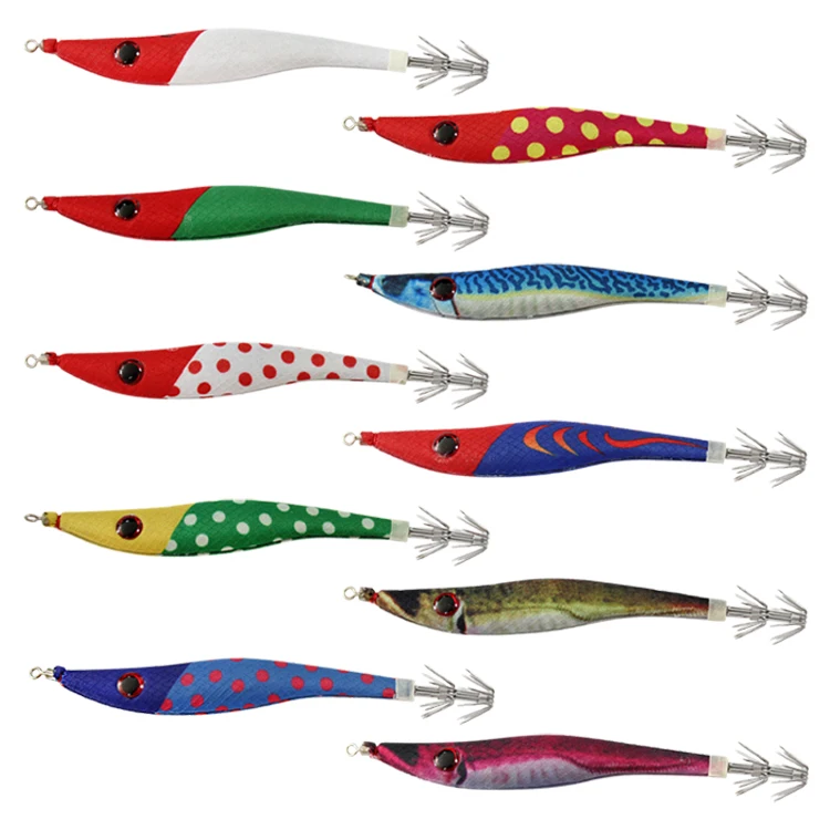 2019 Hot-selling lead squid jig more colors available for customization