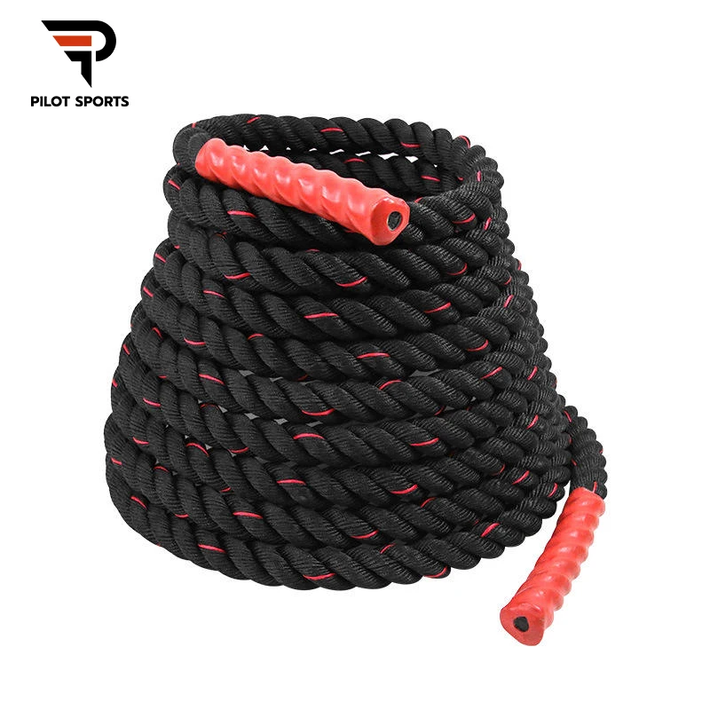 High-quality gym strength training battle rope with nylon sets training battle rope