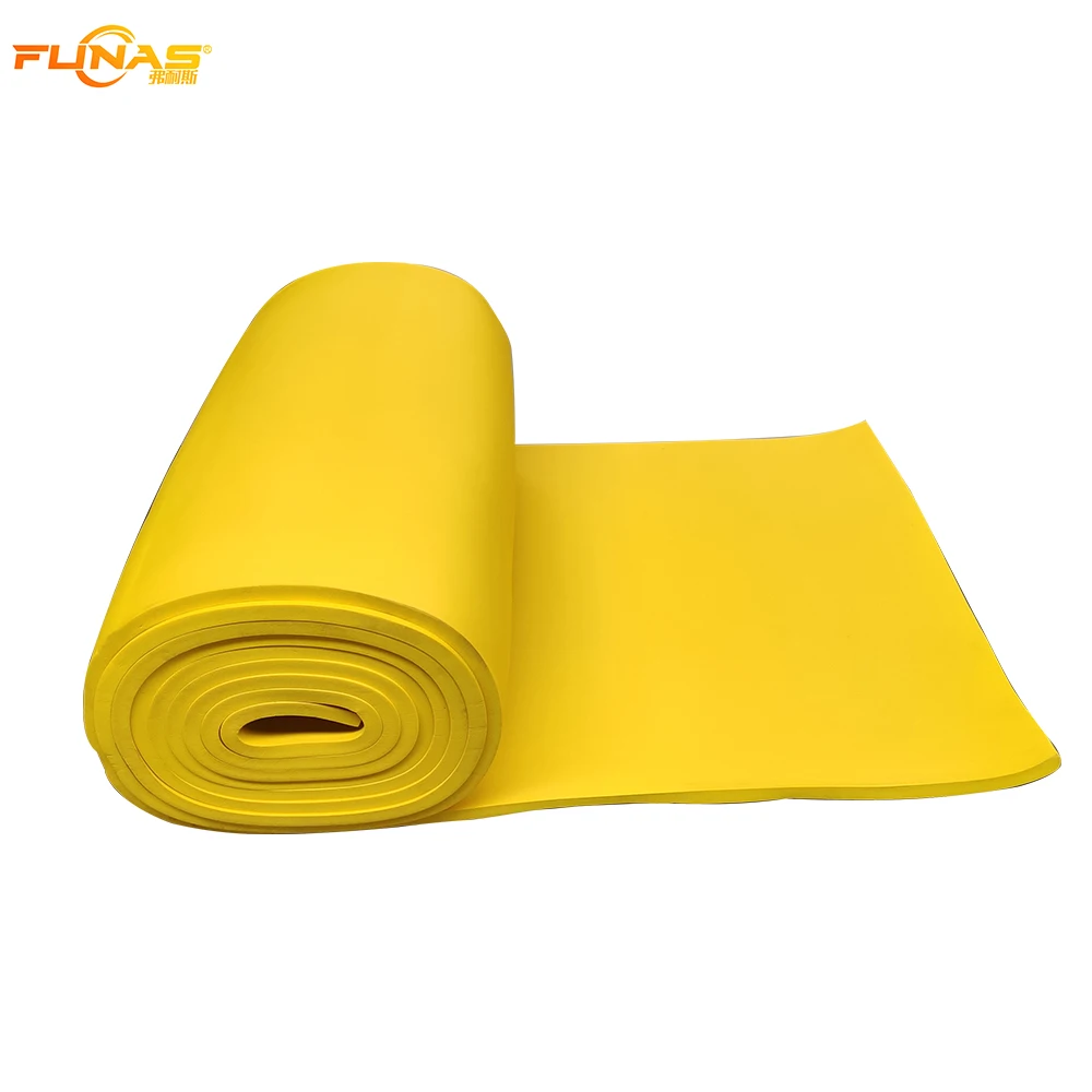 FUNAS adhesive rubber insulation air conditioner rubber foam board nitrile heat insulation material aislante termico