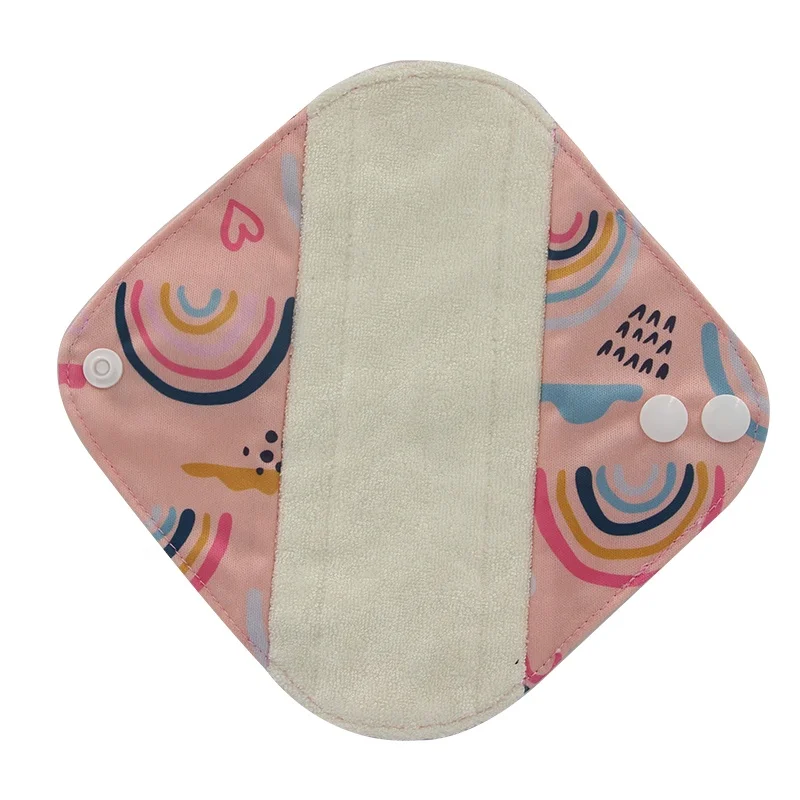 Organic Cotton Menstrual Pads Washable Reusable Women Sanitary Napkin Cheapest Wholesale Pads