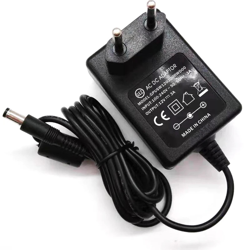 AC DC 12V 0.6A 1A 1.5A 2A 3A 4A 5A 6A адаптер стандарта ЕС США Великобритании AU JP KR питания с Европейским сертификатом соответствия от сертификационной организации GS KC SAA безопасности маркировкой