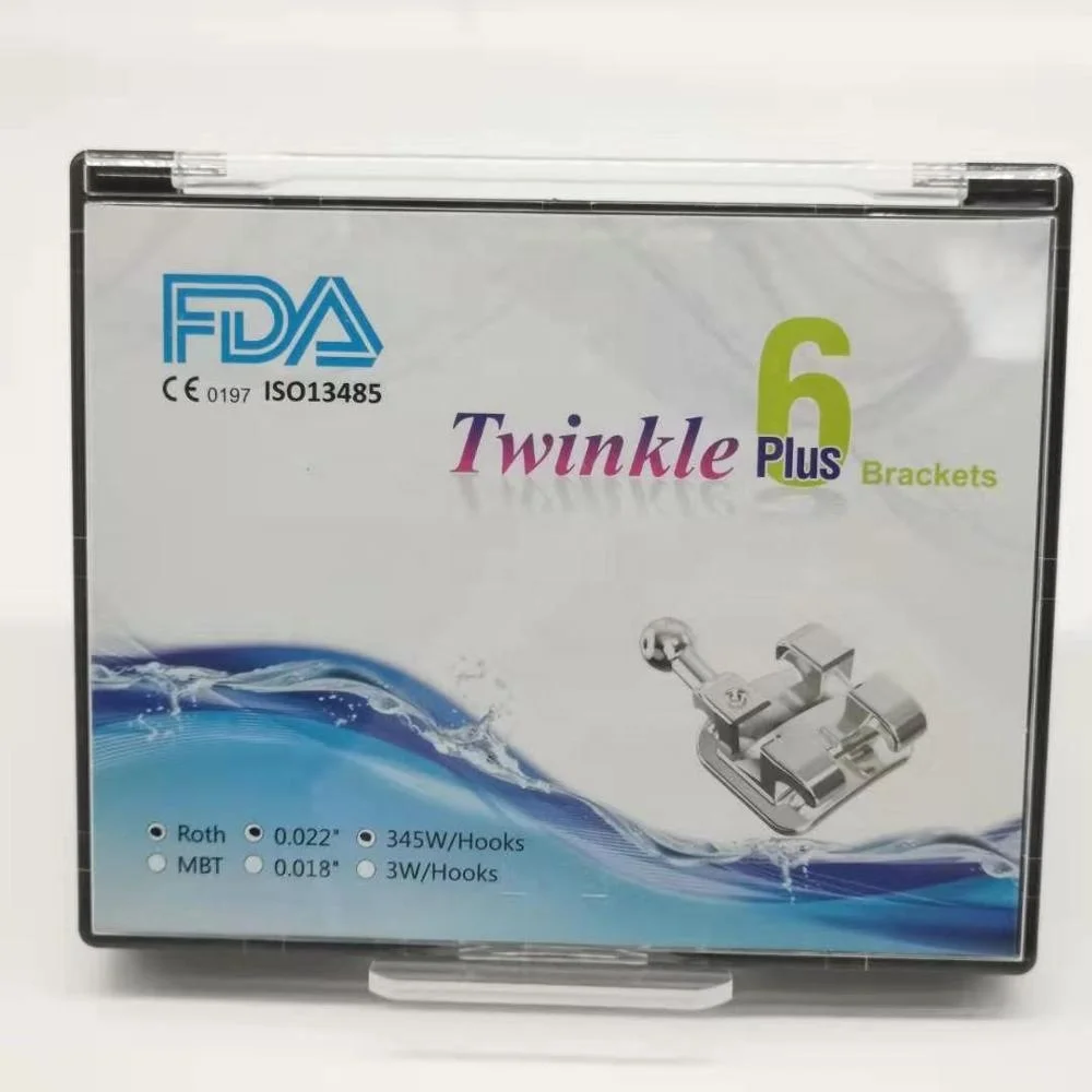 Dental Factory Orthodontic Stainless Steel Braces CNC Roth 0.022 Bondable Mini Orthodontic Brackets