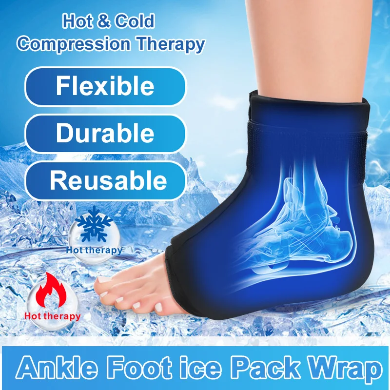 Bellewins Wholesale Ice Packs Ankle Hot Cold Freeze Gel Compression Wrap For Ankle Therapy