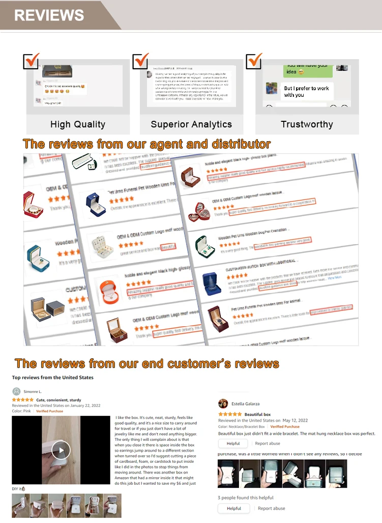 reviews from customers