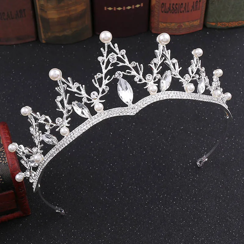 Alloy rhinestone crown for Women Bridal Bridesmaid Tiara Crown Headband Girls Jewelry hair Accessories Bride Head Ornament