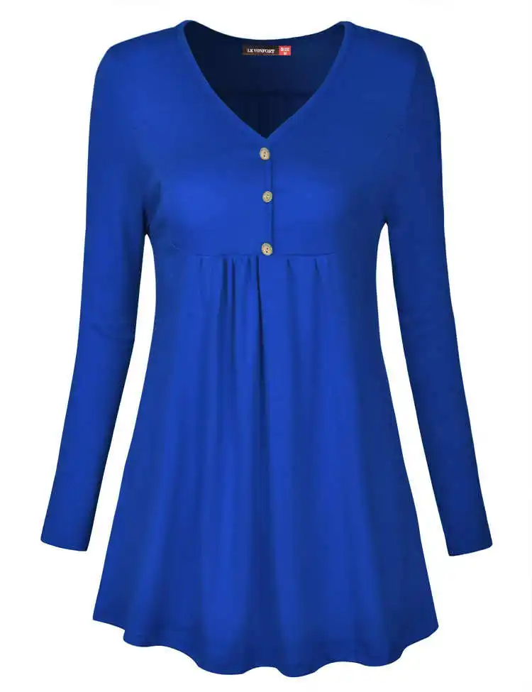 
Spring Fall Women Ladies Fashion Top Formal Full Sleeve Blouse Shirt 