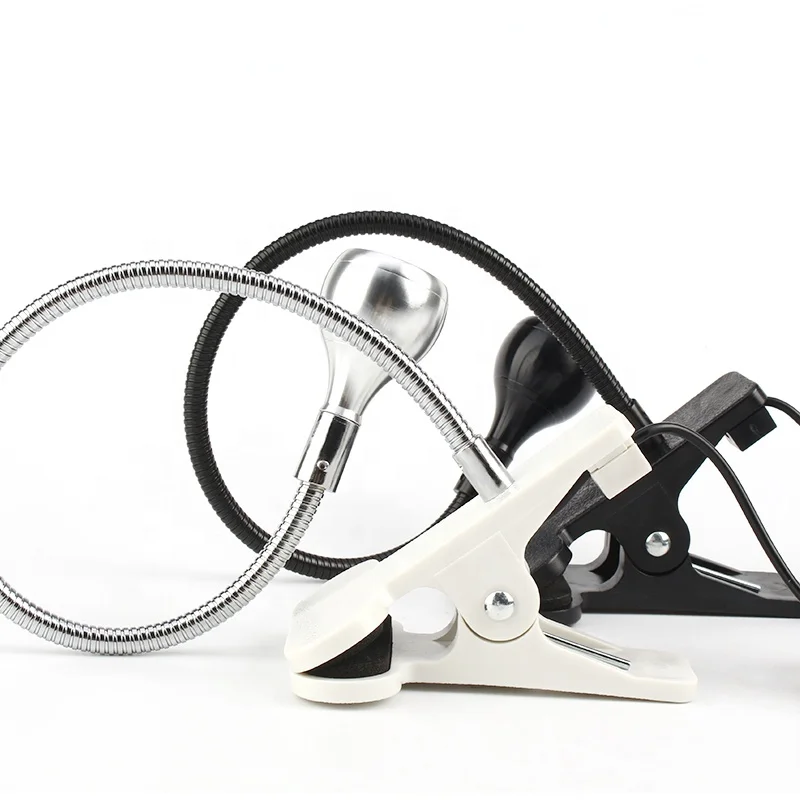 UV Led Lamp Purple Light Flexible Metal Tube USB Mini UV Gel Curing Ultraviolet Lights Desk Lamp Nail lamp Dryer Clip On Desk