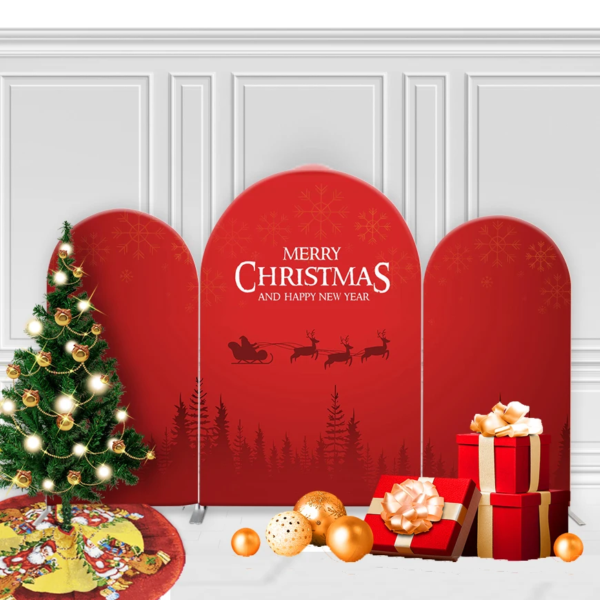 Backdrop Banner Stand Deco Metal Panel Stand Wedding Birthday Event Background Board Christmas Party Fabric Cover