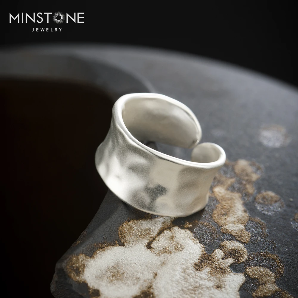 2022 new high quality brass matte silver plated trendy gold rings hiphop open rings for women