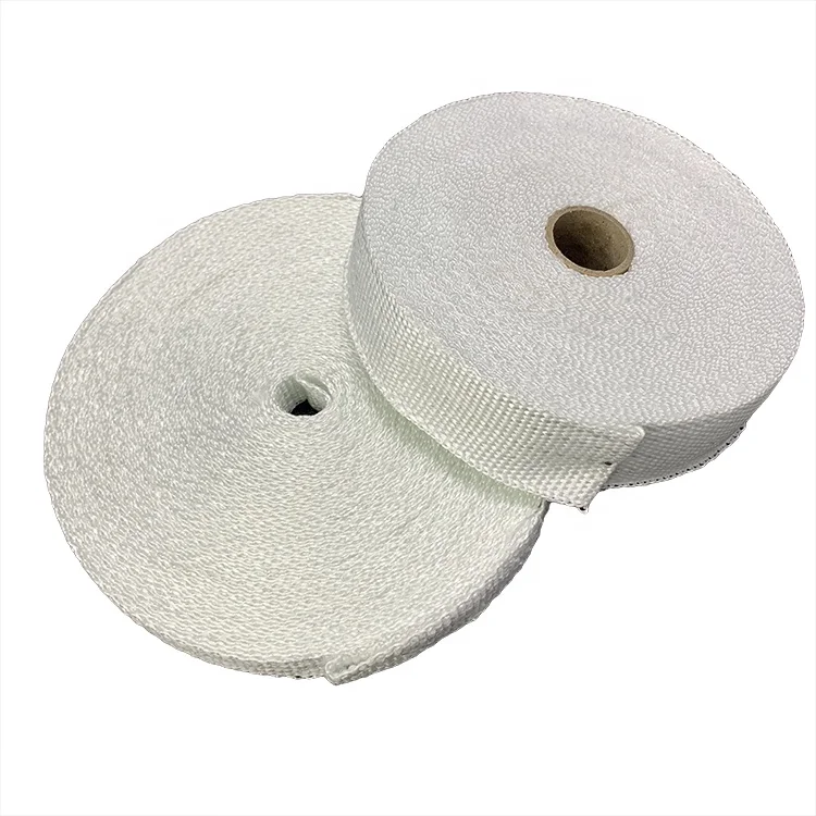 Thickness 1.5mm Thermal Insulating Fiberglass Braided Ribbon Tape