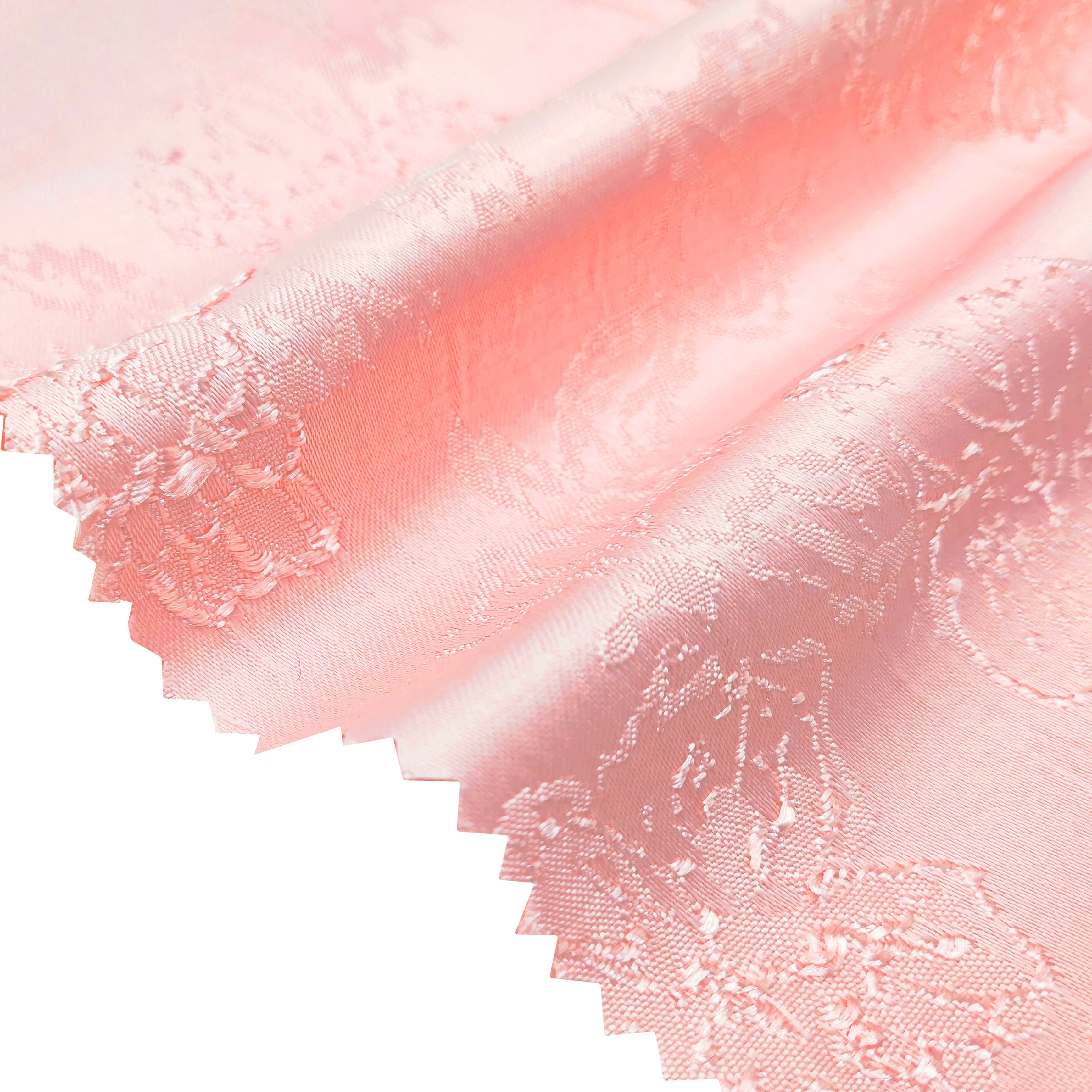 Breathable Chinese Rose 98%Terylene 2%Spandex Jacquard Rayon Fabric for Women Fashion Clothing