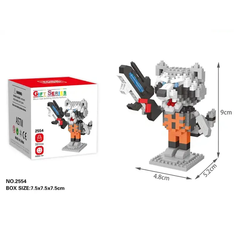 2024 New Arrivals Toys Plastic Mini Building Block Collection Marval Super Heroes Action Figures MOC Bricks 7.5cm Nano Figure