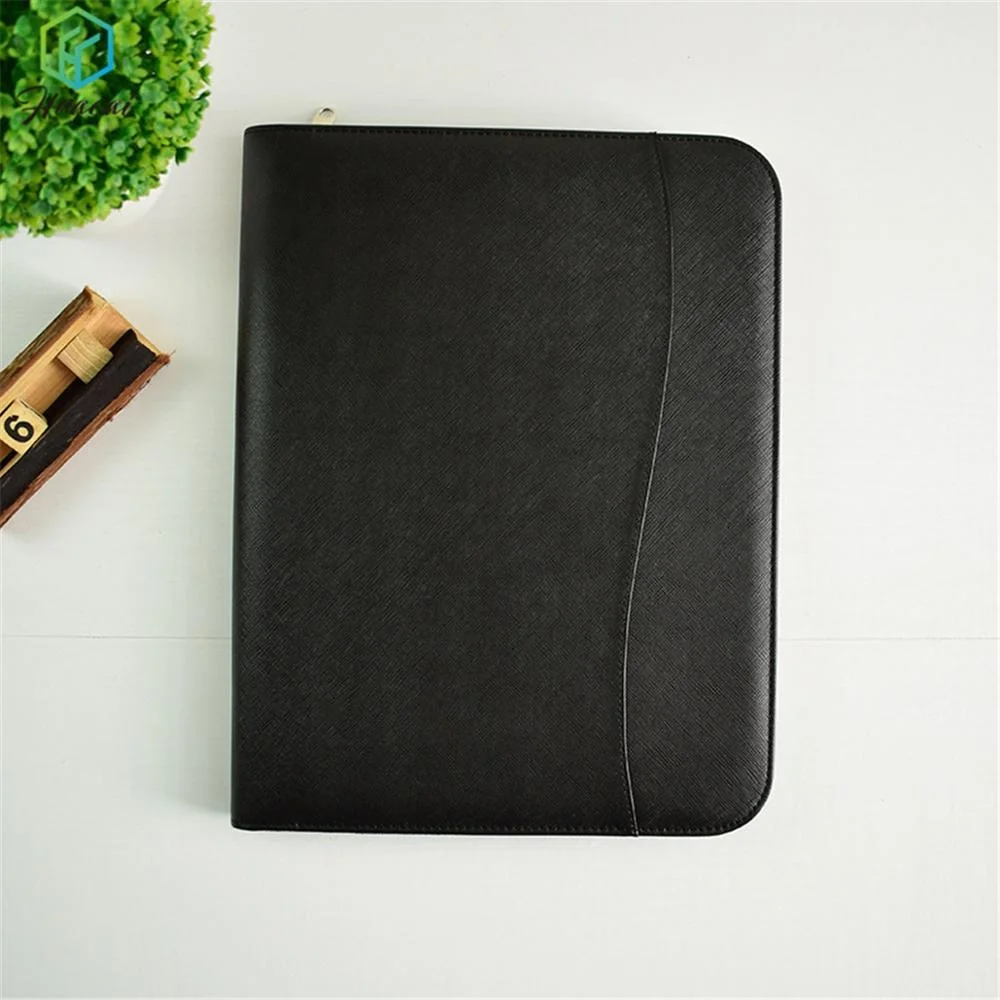 
Wholesales PVC/Leather stationery Conference leather portfolio of business with card holders 
