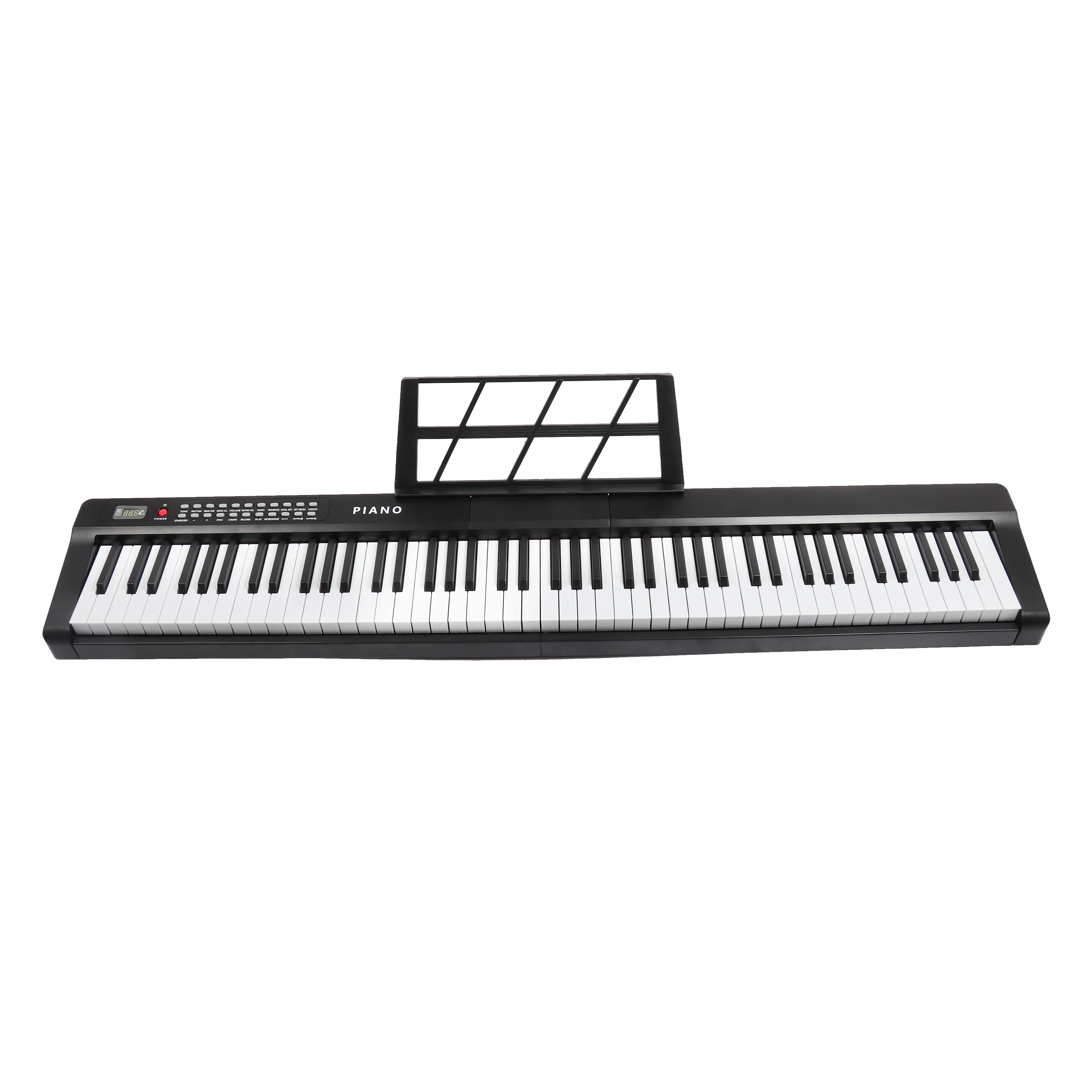 88 Key Multi-functional Digital Piano Bluetooth MIDI Enabled Electronic Organ with Music Sheet Stand