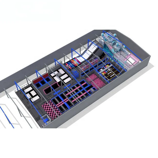 Коммерческий батут для фитнеса для взрослых, батут для игры в пену