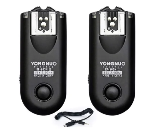YONGNUO RF-603 II RF603 II Flash Trigger Single Transceivers Set Shutter Release for nikon RF-603 II