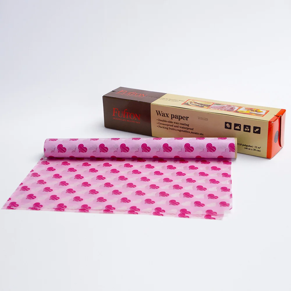 Custom High Quality Food Grade Greaseproof Raw Material Printed Hamburger Wrapping Paper