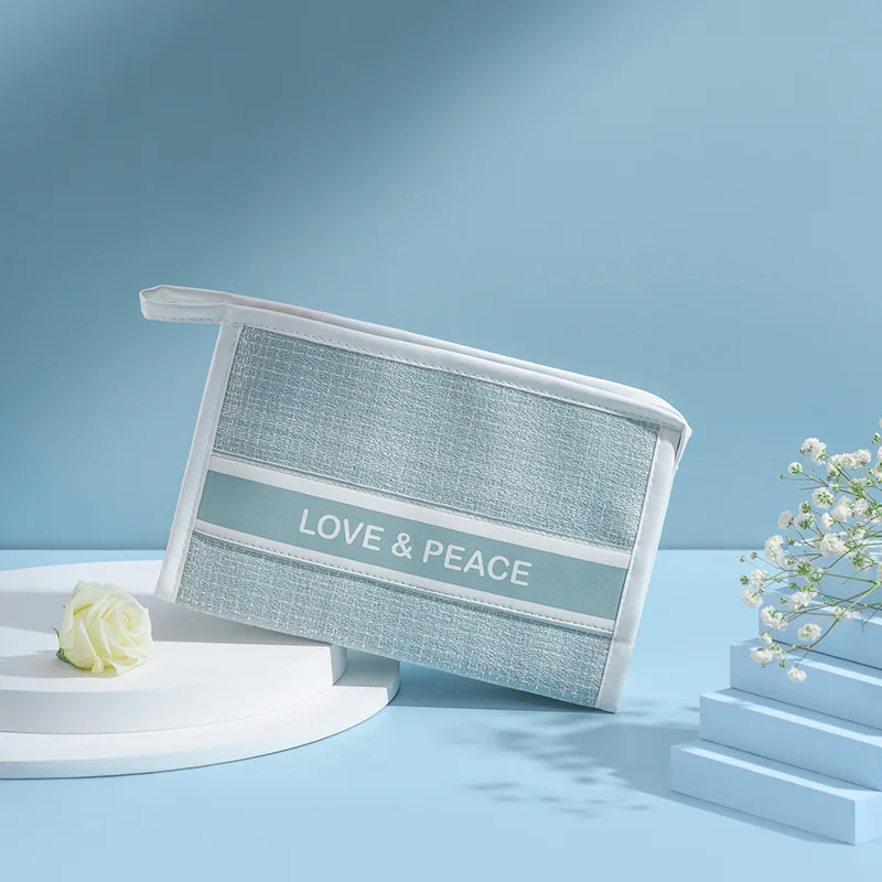 OEM/ODM New Design Beauty Designer Large Capacity Summer Women Polyester Zipper Toiletry Cosmetics Bags Make up bag