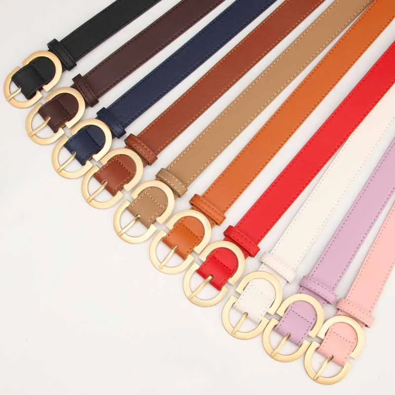 Arrival Fashion Jeans Dress Pants Girls Belt 2021 High Quality New Skinny Belt PU Leather Belt Bling Bling School Kids Logo Unit