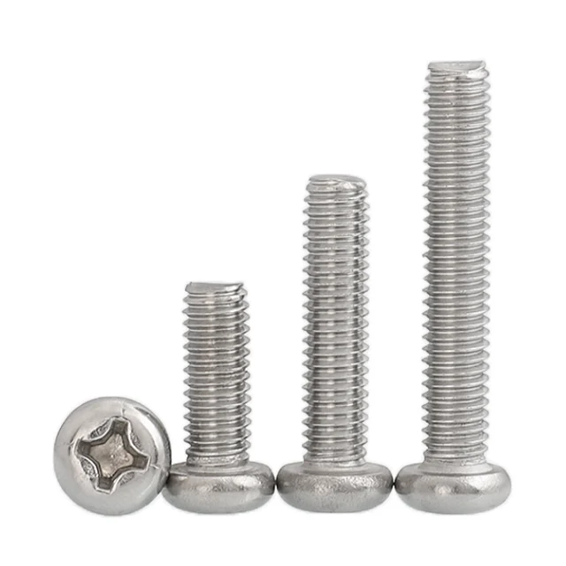 Factory direct sales stainless steel DIN7985 cross recessed pan head machine screws