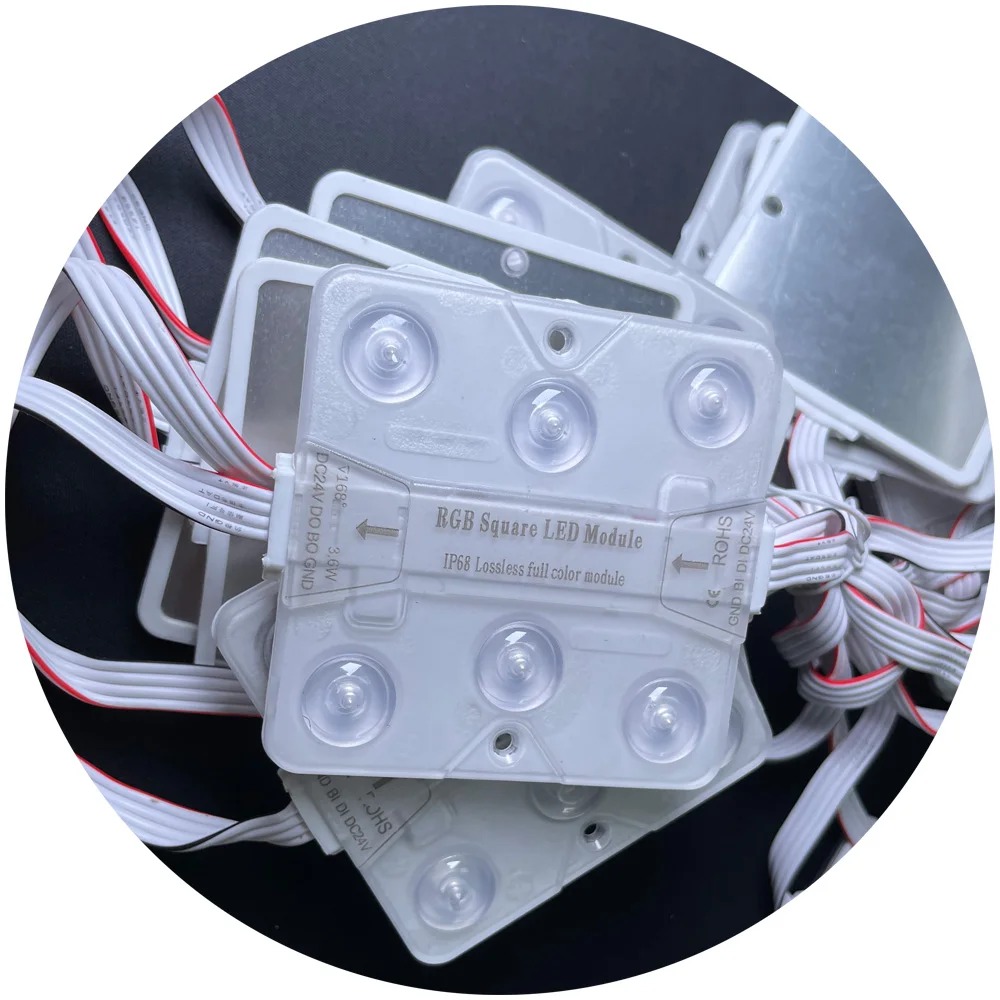 Открытый Водонепроницаемый IP67 DC24V RGBIC 16703 3 6 Вт высокая яркость подсветка вывески для программирования светодиодные модули знаков