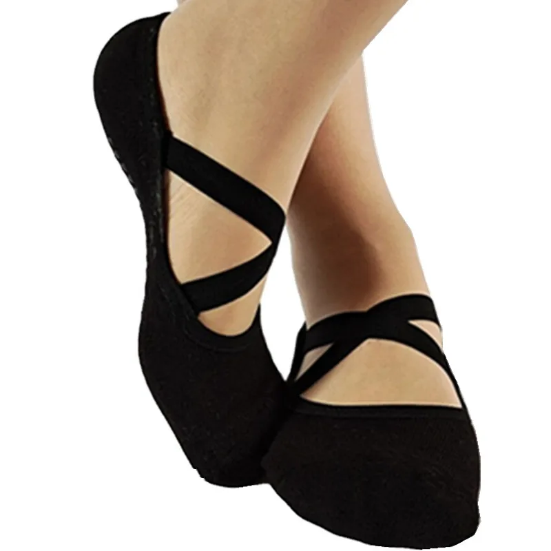 Hot sale classic black yoga socks non-slip wear-resistant yoga socks