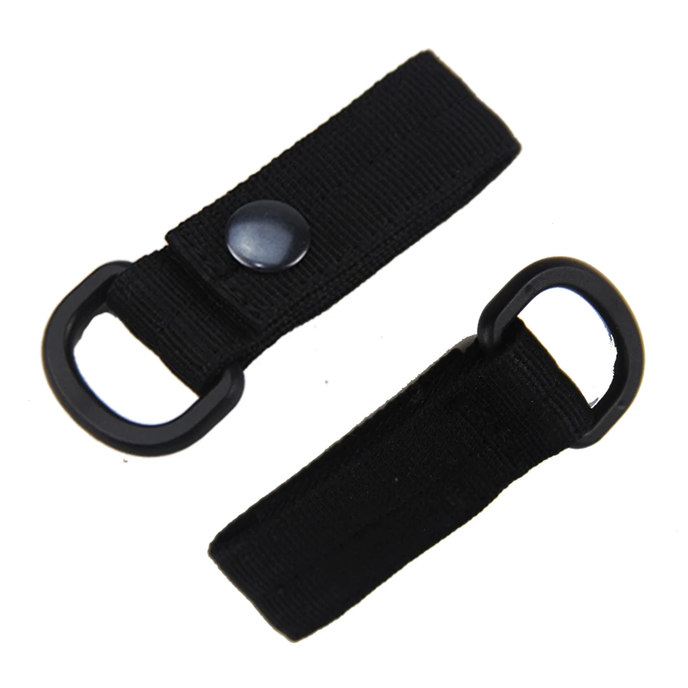 Free Sample Tactical Webbing Keychain With Hook and Loop molle hooks Webbing D ring