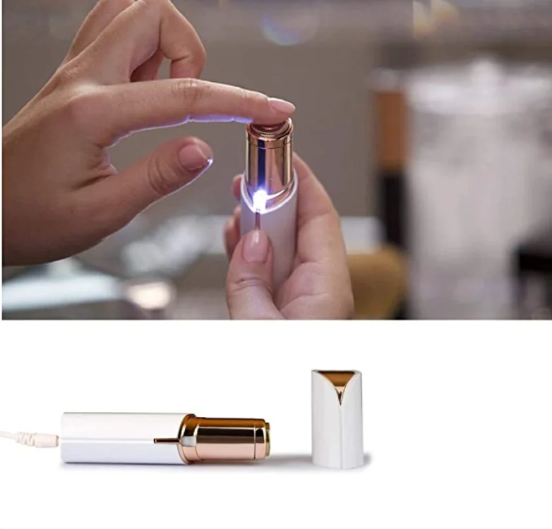 Makellose Frauen Schmerzlose Gesichtshaar Entferner for USB-Wiederaufladbarer Epilator and Facial Hair Remover