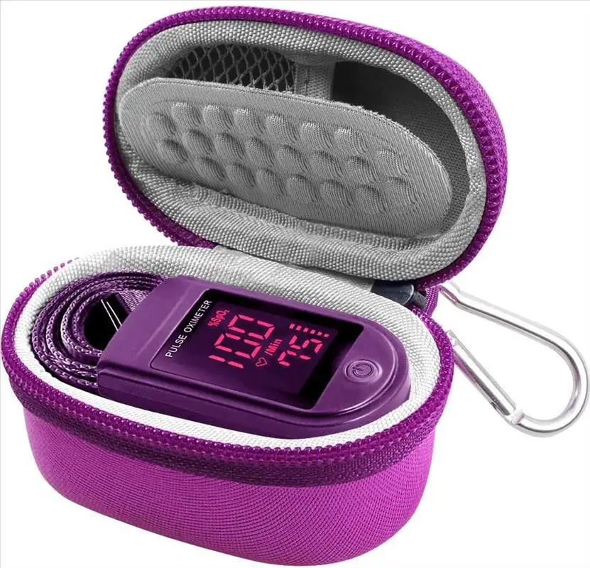 Hard EVA Case Travel Protective Case Bag, Carry Pouch Box for Oximeter Fingertip Pulse