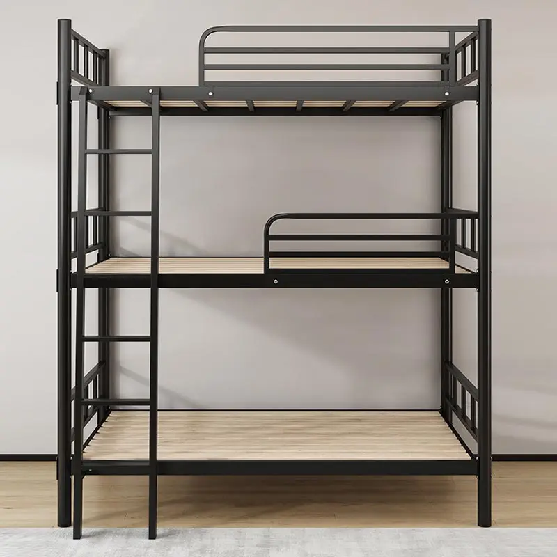 / Cheap Used Bunk Beds Hostel Dormitory Metal Home Use for Sale 3 Levels Modern Mail Order Packaging Three Layer Iron Bed CN;HEN