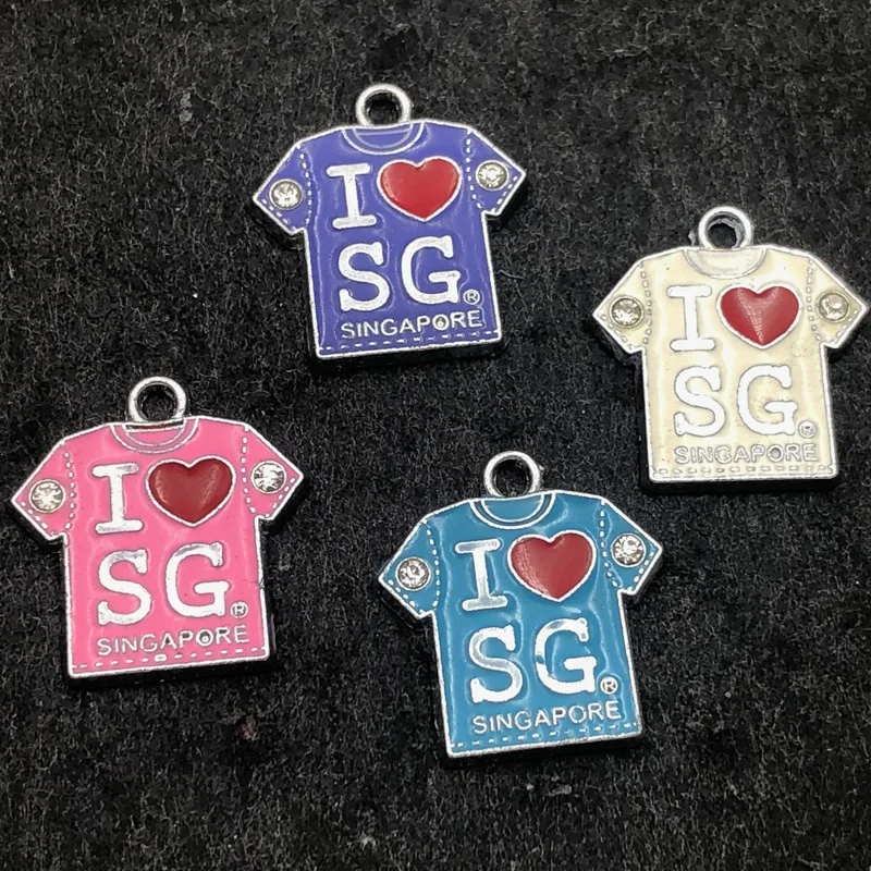 Cute Clothes underwear pants scarf Enamel Charm Pendant for Necklace Bracelet Jewelry Making Accessory wholesale