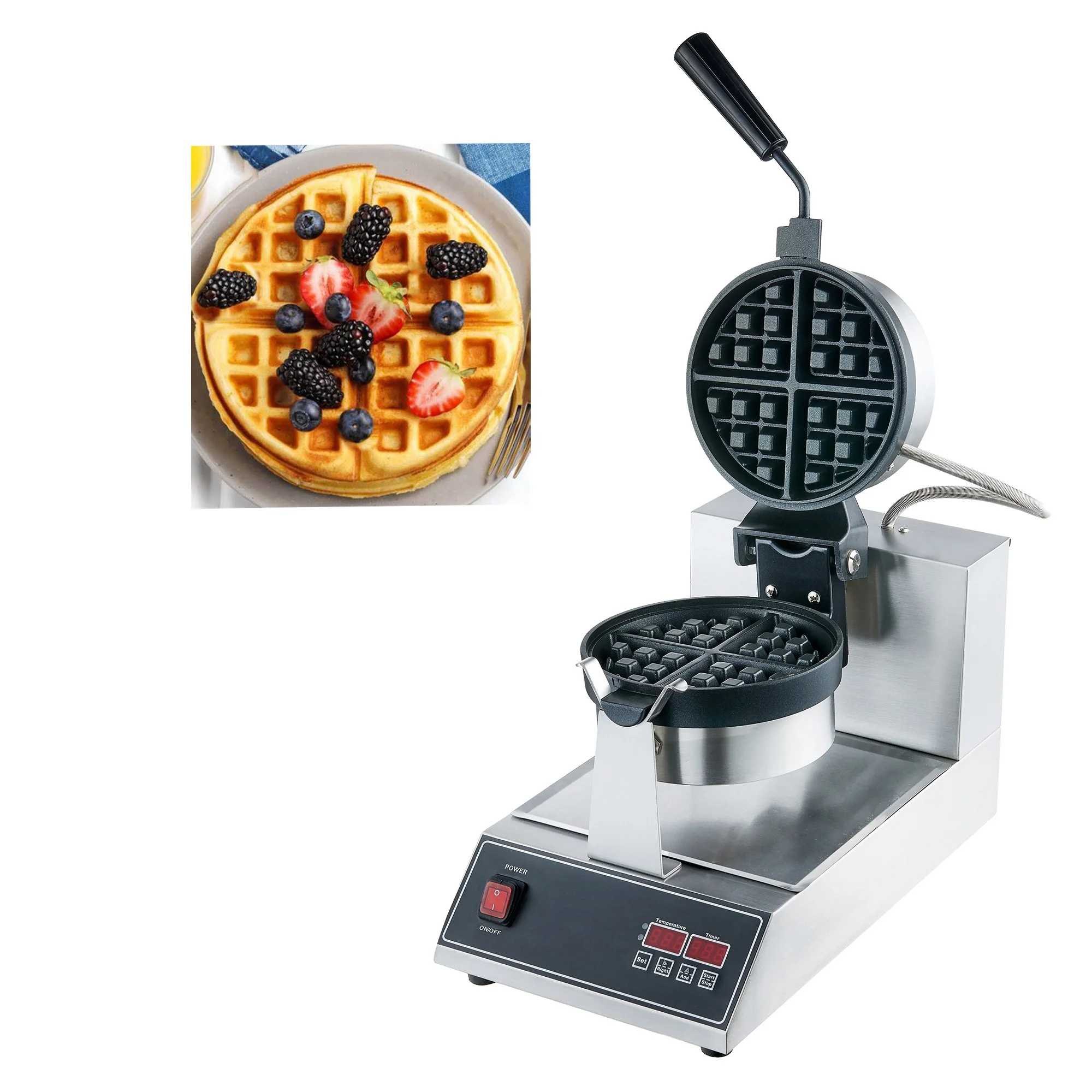 Hot Sale Item Commercial Digital Round Wafflea Waffle Machine For Sale