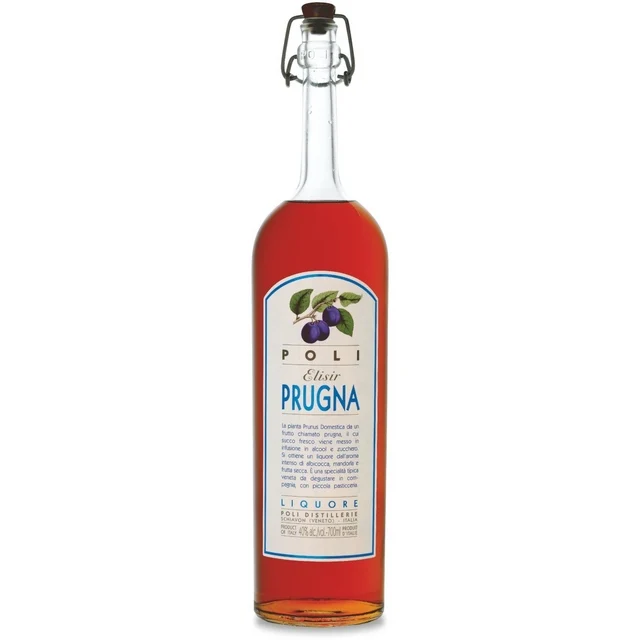 Premium quality Made in Italy traditional Liqueur Elisir Plum Poli 700 ml digestive alcoholic beverage for retail