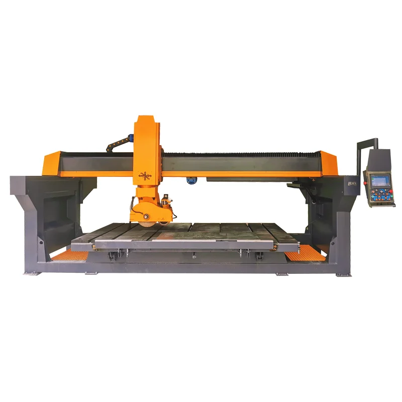 Multi function  5-axis cnc granite bridge saw stone cutting machine tile cutter polishing cutting edging
