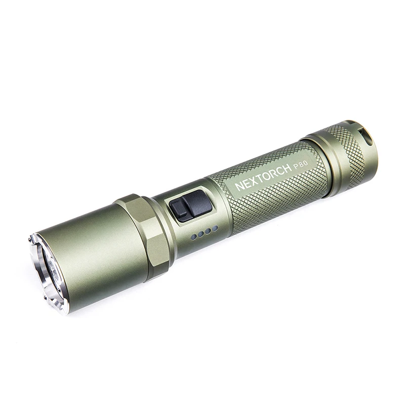 1600 lumen Oliver Green Nextorch P80 tactical flashlight self defense lantern  rechargeable flashlight electric defense