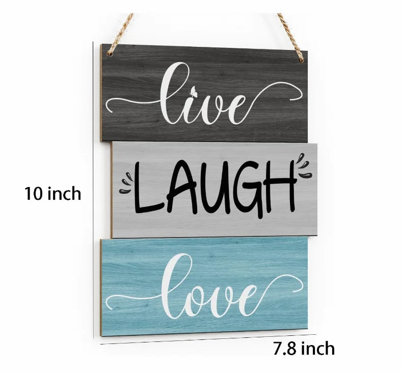 Decorations Living Room Farmhouse Kitchen Decor for Home Office Bedroom Wood Sign Wall Decor