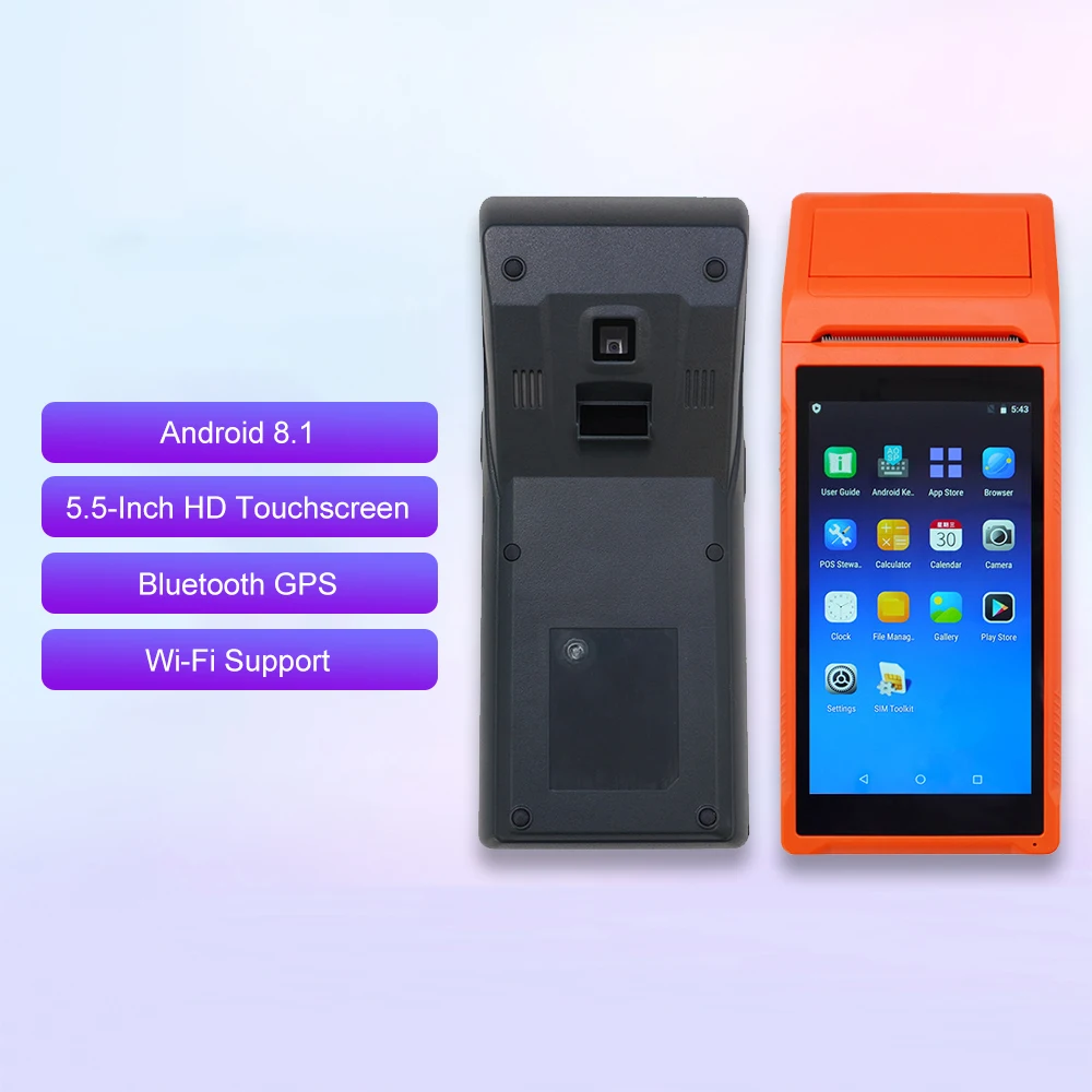 Wholesale Custom 5.5 Inch Touch Screen Cash Register Version Counter Android Terminal Handheld Pos Machine
