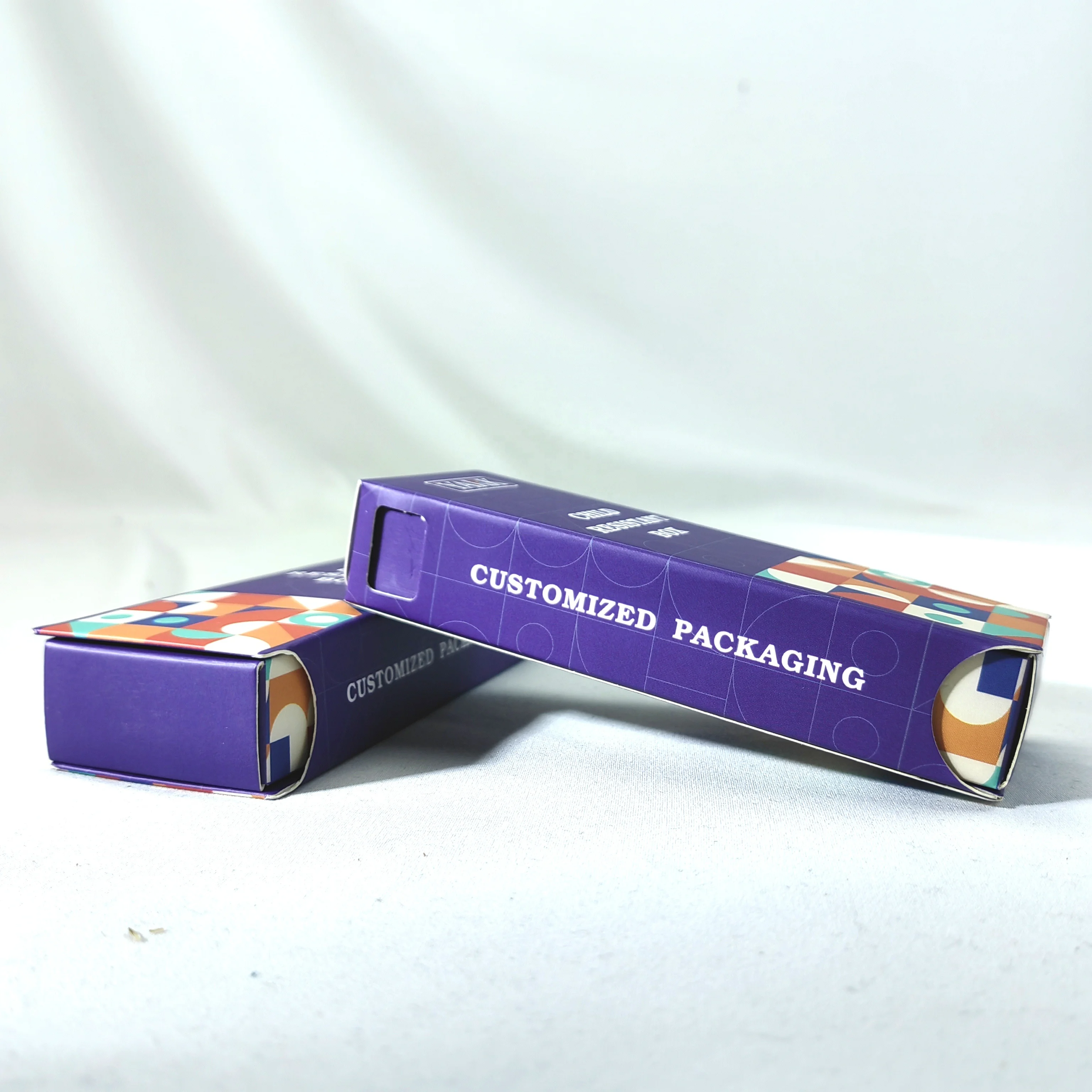 Custom Cardboard Child Resistant Cartridge Packaging Child proof Cartridge packaging