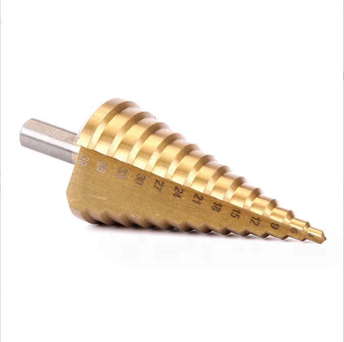 4-39mm pagoda drill with triangular shank straight groove reaming step drill bit