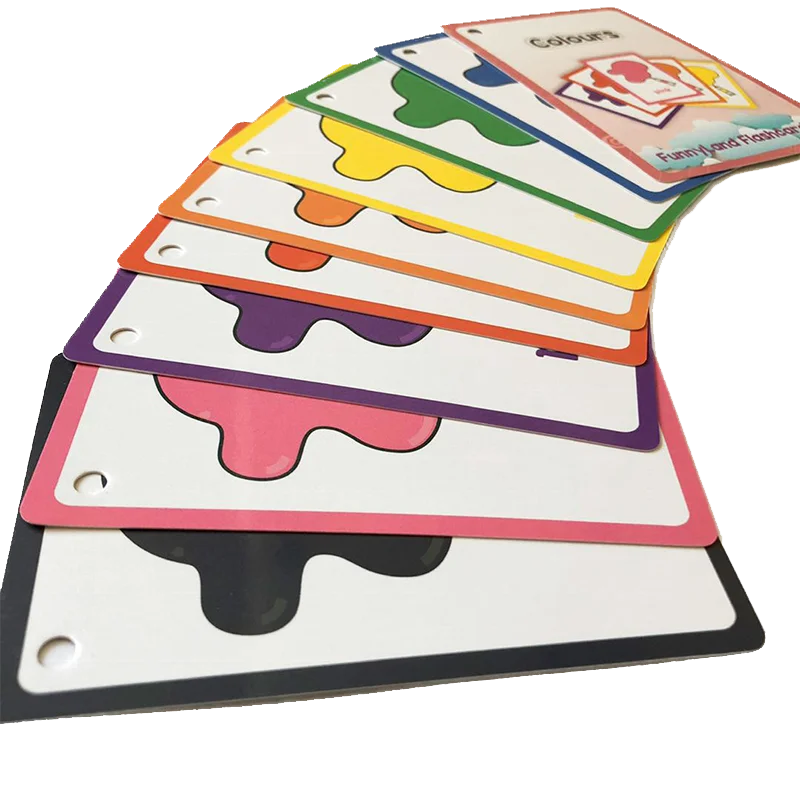 Custom Printing Kids Children English Educational Paper Game Playing Paper Cards board games