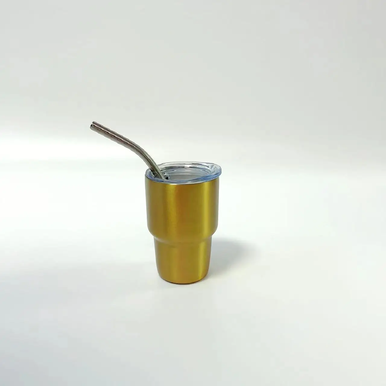 304 Stainless Steel Magic 2oz Mood Food Grade Solid Color Plastic Cold Water Colorful Glitter Cup With Lid And Straw