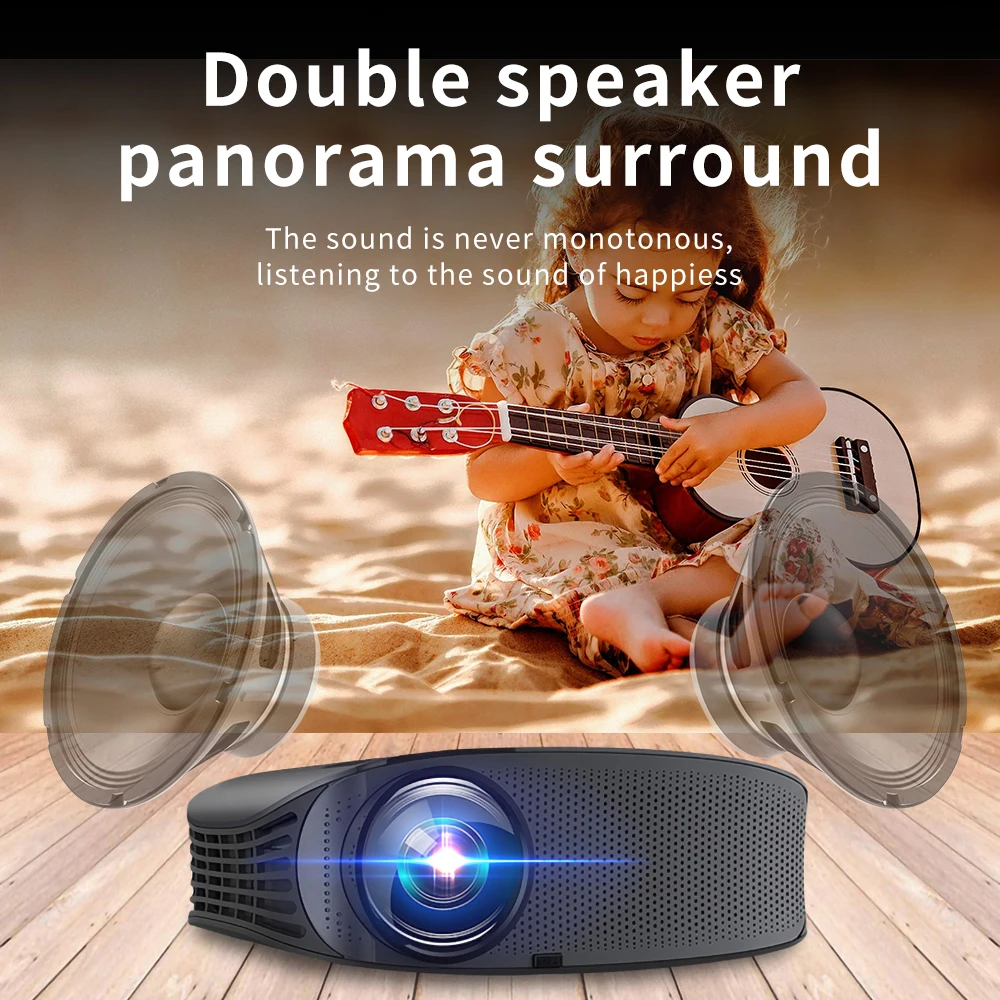 LEJIADA YG600 Projector LCD Beamer Support Full HD 1080P YG610 Home Theatre HDMI VGA USB Video Portable LED Media Player