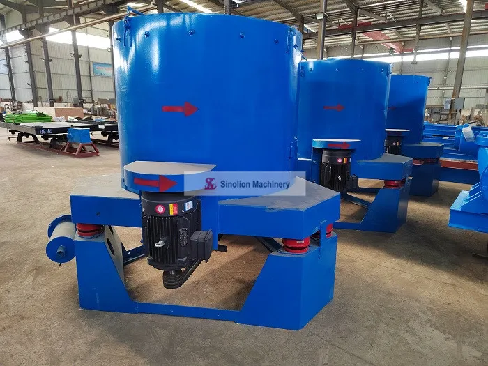 High quality small gold refining gold centrifuge machine to connect with trommel screen