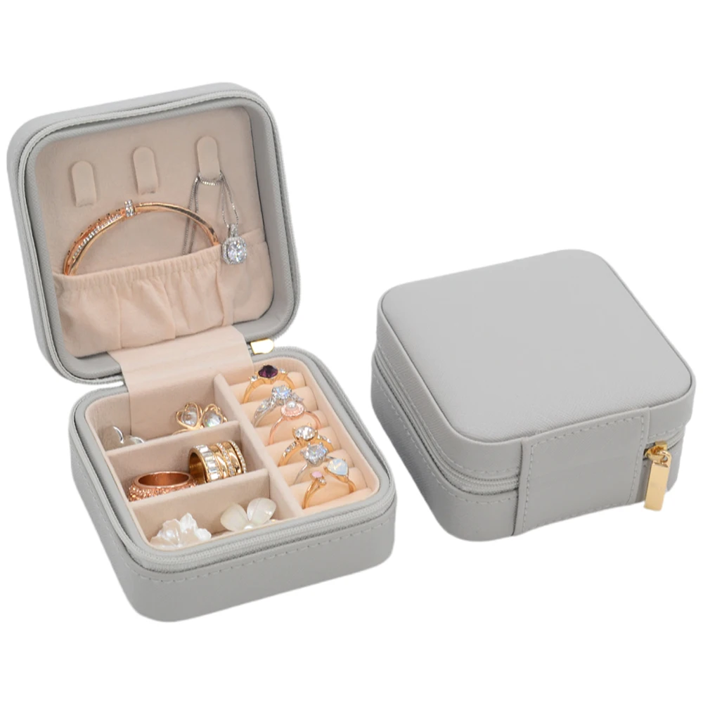 Роскошные креативные Красивые Детские Портативные подарочные наборы чехол китайская универсальная упаковка маленькая кожаная шкатулка для ювелирных изделий