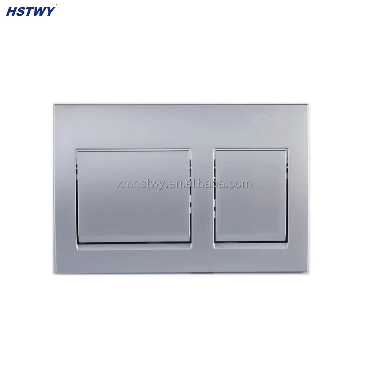 Square Buttons Actuator Flush Plate Compatible with Geberit Concealed Cistern Alpha15 Alpha 35 Matt Black